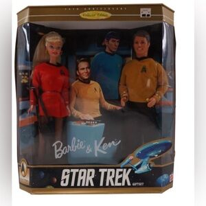 Mattel Barbie & Ken Doll Star Trek Gift Set 30th Anniversary Collectible [0787]